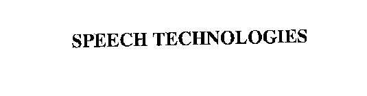 SPEECH TECHNOLOGIES