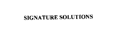 SIGNATURE SOLUTIONS