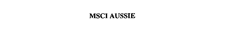 MSCI AUSSIE