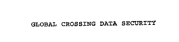 GLOBAL CROSSING DATA SECURITY