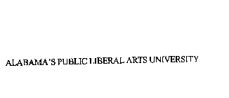 ALABAMA'S PUBLIC LIBERAL ARTS UNIVERSITY