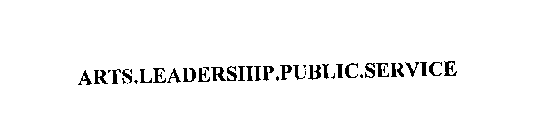 ARTS.LEADERSHIP.PUBLIC.SERVICE