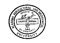 ALABAMA AGRICULTURAL AND MECHANICAL UNIVERSITY SERVICE IS SOVEREIGNTY FOUNDED NORMAL 1875 ALA.