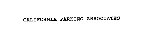 CALIFORNIA PARKING ASSOCIATES