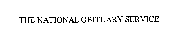 THE NATIONAL OBITUARY SERVICE