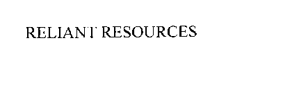 RELIANT RESOURCES