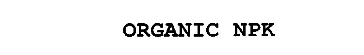 ORGANIC NPK