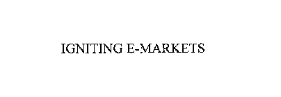IGNITING E-MARKETS