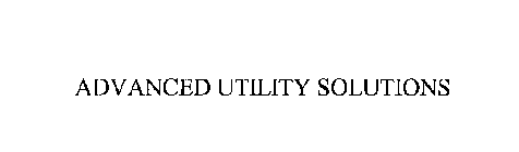 ADVANCED UTILITY SOLUTIONS
