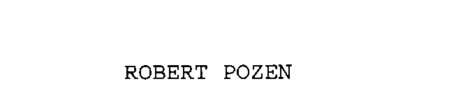 ROBERT POZEN