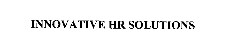 INNOVATIVE HR SOLUTIONS