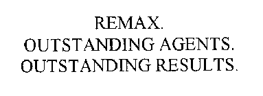 RE/MAX. OUTSTANDING AGENTS. OUTSTANDING RESULTS.