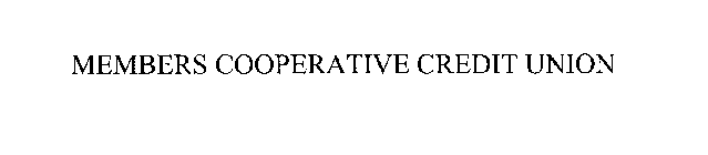 MEMBERS COOPERATIVE CREDIT UNION