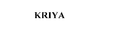 KRIYA