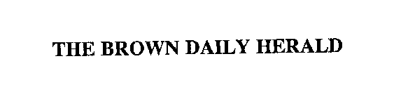 THE BROWN DAILY HERALD