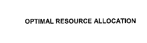 OPTIMAL RESOURCE ALLOCATION