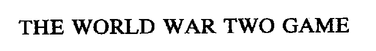 THE WORLD WAR TWO GAME