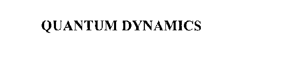 QUANTUM DYNAMICS