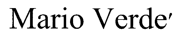 MARIO VERDE