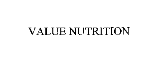 VALUE NUTRITION