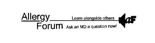 ALLERGY FORUM LEARN ALONGSIDE OTHERS ASK AN MD A QUESTION NOW