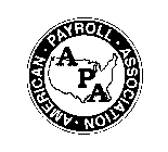 APA AMERICAN PAYROLL ASSOCATION