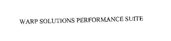 WARP SOLUTIONS PERFORMANCE SUITE