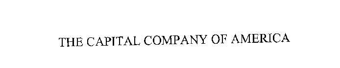 THE CAPITAL COMPANY OF AMERICA