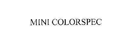 MINI COLORSPEC