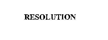 RESOLUTION