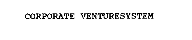 CORPORATE VENTURESYSTEM