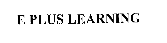 E PLUS LEARNING
