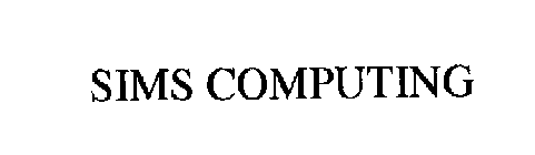 SIMS COMPUTING