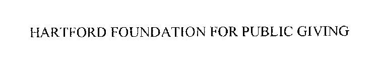 HARTFORD FOUNDATION FOR PUBLIC GIVING