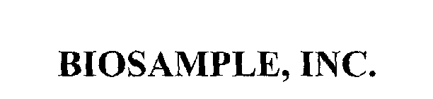 BIOSAMPLE, INC.