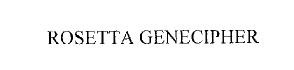 ROSETTA GENECIPHER