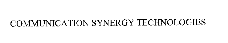 COMMUNICATION SYNERGY TECHNOLOGIES