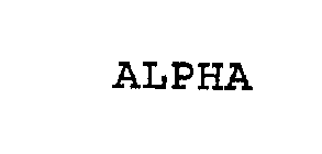 ALPHA