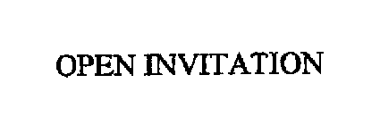 OPEN INVITATION