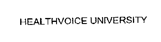 HEALTHVOICE UNIVERSITY