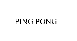 PING PONG