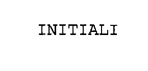 INITIALI