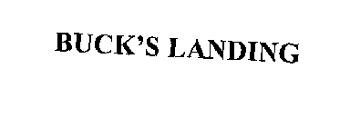 BUCK'S LANDING