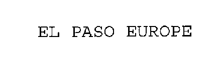 EL PASO EUROPE