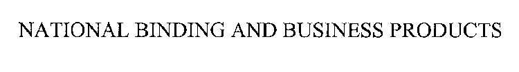 NATIONAL BINDING AND BUSINESS PRODUCTS