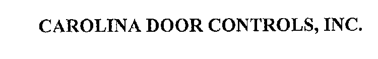 CAROLINA DOOR CONTROLS, INC.