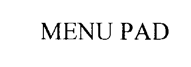 MENU PAD