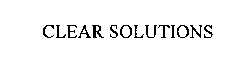 CLEAR SOLUTIONS