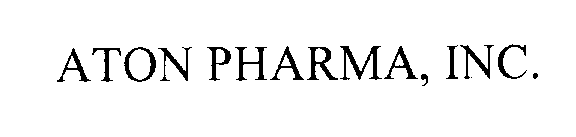 ATON PHARMA, INC.