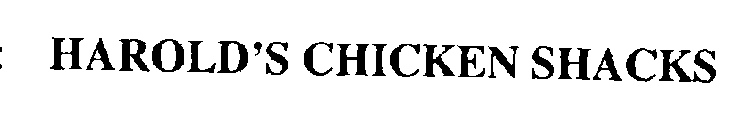 HAROLD'S CHICKEN SHACKS